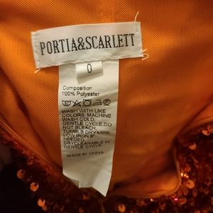 Prom Dress size 0 Burnt Orange